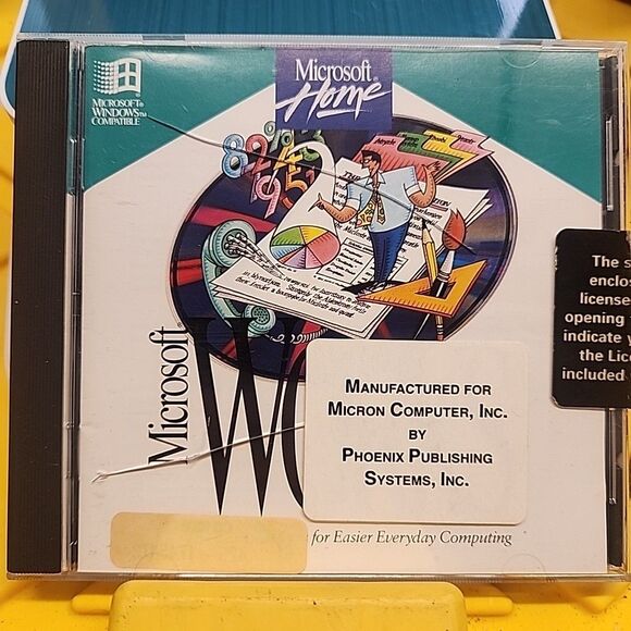 Microsoft Other - Microsoft Works Multimedia Edition Version 3.0 CD for Windows 3.1 w/ Key